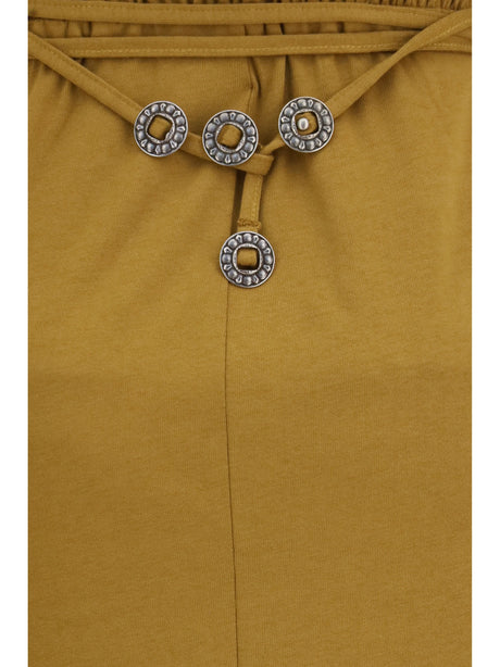Pinko Midi Dress with a cut-out detailing - Bronze