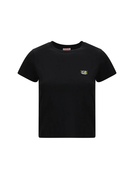 Kenzo Cotton T-shirt with the embroidered “Wild Tiger” - Black