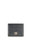 Pinko Shiny leather Card Holder - Grey Asfalto-Gold Mordore'
