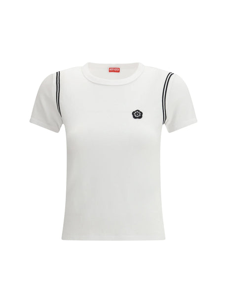 Kenzo Cotton Boke Flower 2.0 embroidered T-shirt - White