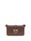 Pinko Love One Shoulder Bag - Red Vino-Old Silver