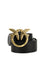 Pinko Love Berry Belt - Black-Antique Gold
