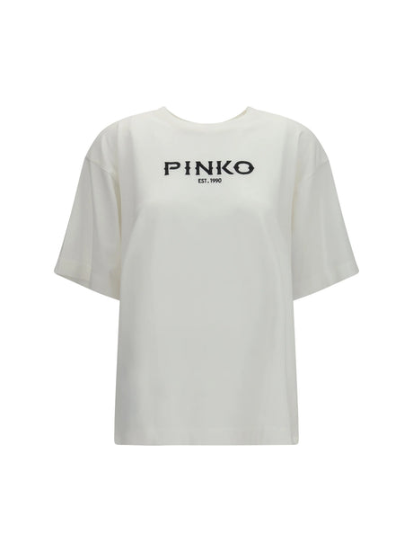 Pinko Carmagnola T-shirt - White-Biancaneve