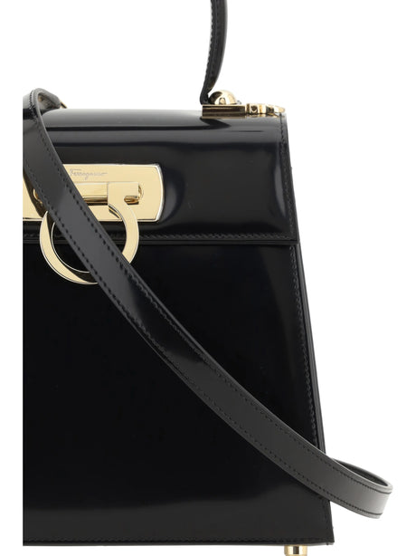 Ferragamo Iconic Handbag - Vit. Abrasiv+Siena Black