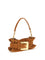 Balmain Anthem mini Bag in suede leather - 8df Caramel