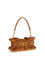 Balmain Anthem mini Bag in suede leather - 8df Caramel