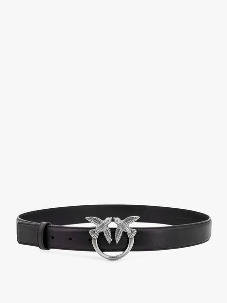Pinko Berry leather belt - Nero