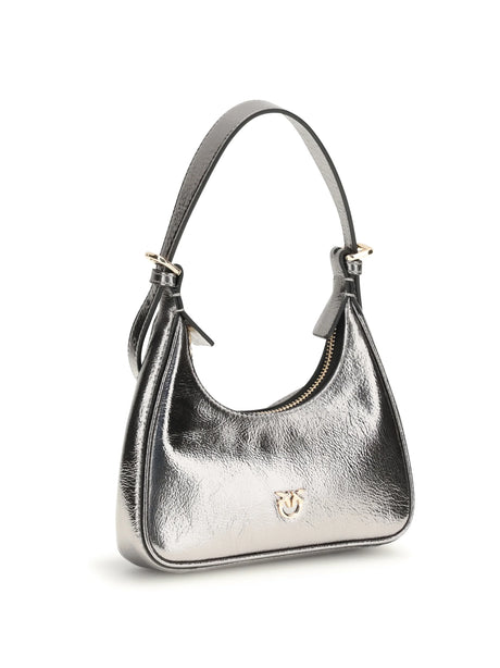 Pinko Baby Miss Pinko Baby Shoulder Bag - Anthracite-Gold Mordore'