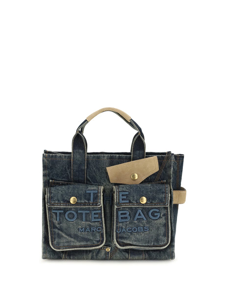 Marc Jacobs Medium cargo denim Tote Bag - Dark Wash Indigo