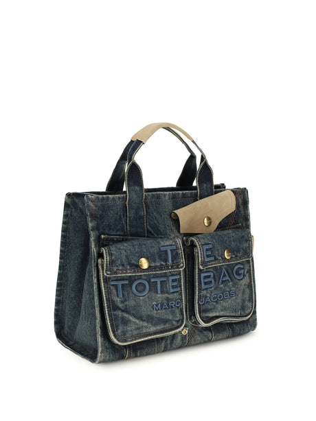 Marc Jacobs Medium cargo denim Tote Bag - Dark Wash Indigo
