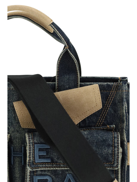 Marc Jacobs Medium cargo denim Tote Bag - Dark Wash Indigo