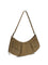Pinko Large Pocket Body Shoulder Bag in suede - Green Canguro-Old Silver