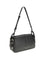 Pinko Keeper medium Shoulder Bag in leather - Black-Old Silver