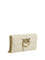 Pinko Love One Wallet - White Seta-Antique Gold