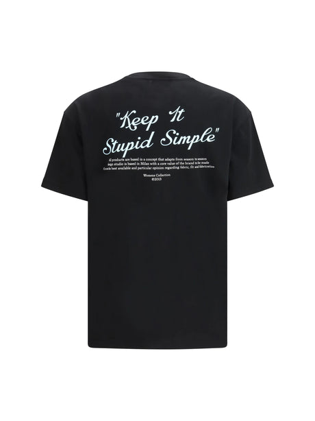 Off-White Kiss Quote T-shirt - Black-White