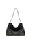 Givenchy Large Voyou Shoulder Bag in shiny leather - Black