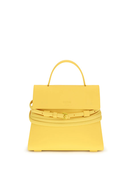 Moschino Small Tie Me Handbag - Yellow