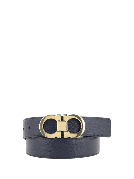 Ferragamo Reversible leather Belt - Midnight