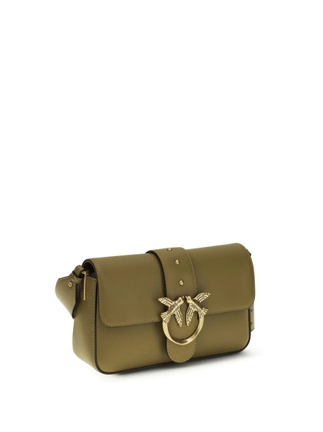 Pinko Mini Love Shoulder Bag - Green Canguro