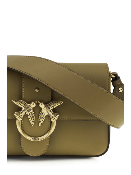 Pinko Mini Love Shoulder Bag - Green Canguro
