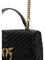 Pinko Love Lady Handbag - Black-Antique Gold