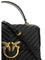 Pinko Love Lady Handbag - Black-Antique Gold