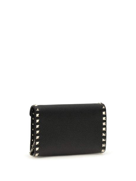 Valentino Garavani Mini Rockstud Shoulder Bag - Black