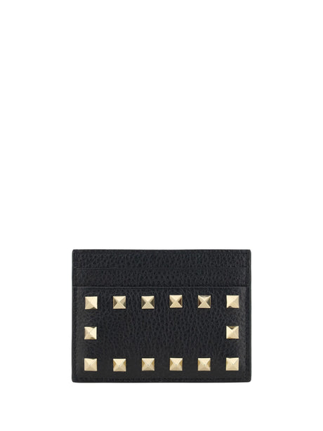 Valentino Garavani Rockstud Card Holder - Black