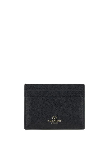Valentino Garavani Rockstud Card Holder - Black