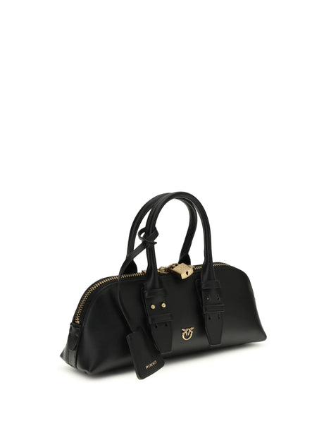 Pinko Escape Baguette Handbag - Black-Antique Gold