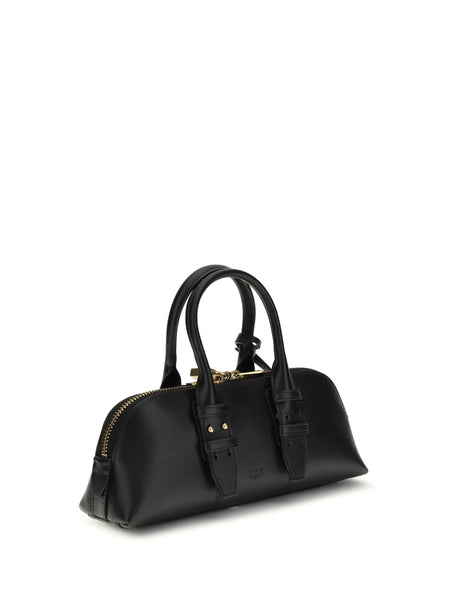 Pinko Escape Baguette Handbag - Black-Antique Gold
