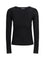 Pinko Sweater long-sleeve with V-open neckline - Black Limousine