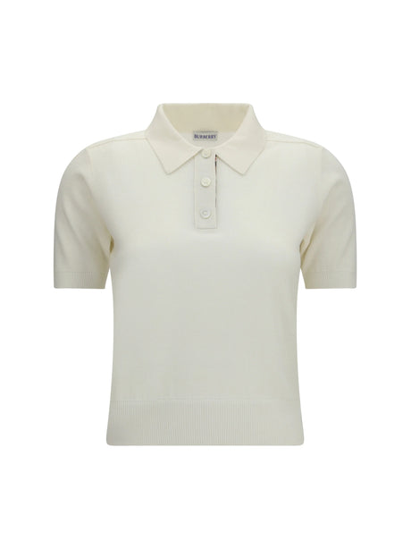 Burberry Wool Polo - Chalk