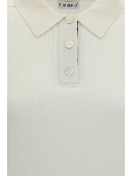 Burberry Wool Polo - Chalk