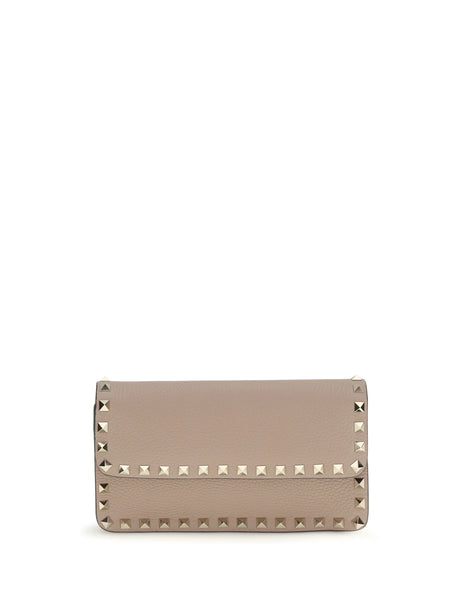 Valentino Garavani Rockstud Wallet bag - Poudre