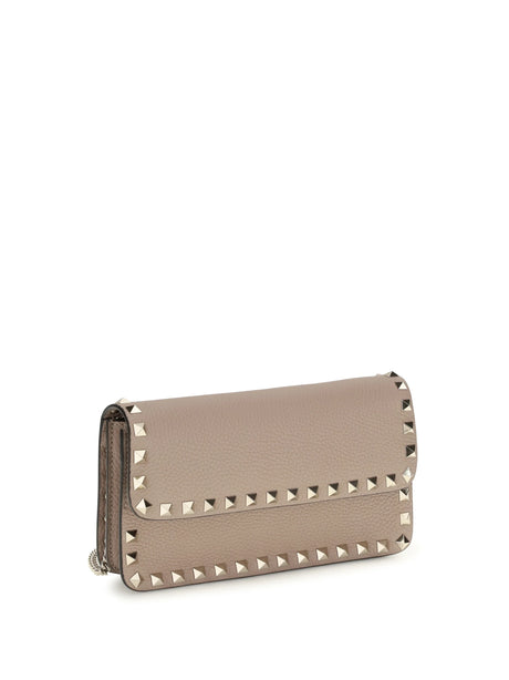Valentino Garavani Rockstud Wallet bag - Poudre