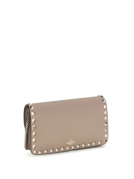 Valentino Garavani Rockstud Wallet bag - Poudre