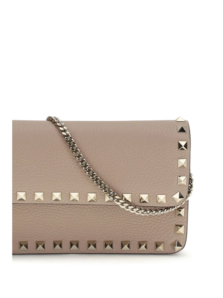 Valentino Garavani Rockstud Wallet bag - Poudre