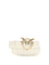 Pinko Love Berry Belt - White Seta-Antique Gold