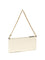 Pinko Leather Shoulder Bag - White Seta-Antique Gold