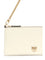 Pinko Leather Shoulder Bag - White Seta-Antique Gold