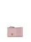 Pinko Leather Card Holder - Pink Light-Antique Gold