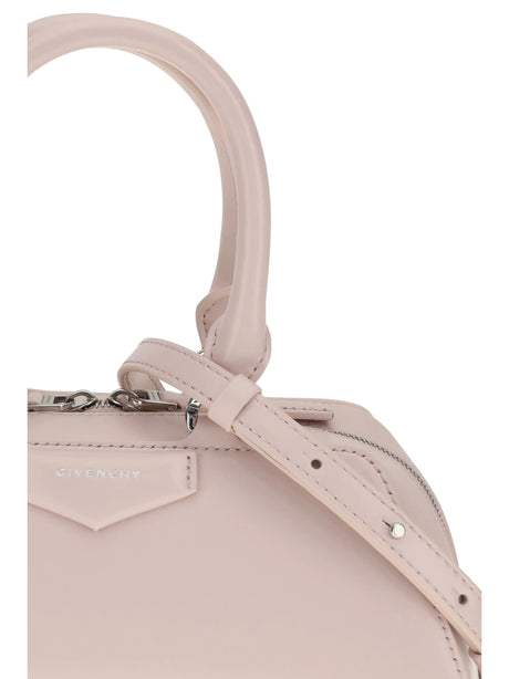 Givenchy Antigona East-West mini leather Box Handbag - Baby Pink