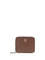 Pinko Leather zip-around Wallet - Burgundy Wine-Antique Gold