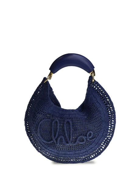 Chloé Summer Banana Shoulder Bag - Evening Blue