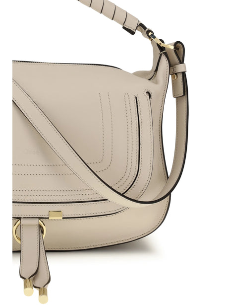Chloé Marcie small Shoulder Bag - Milk