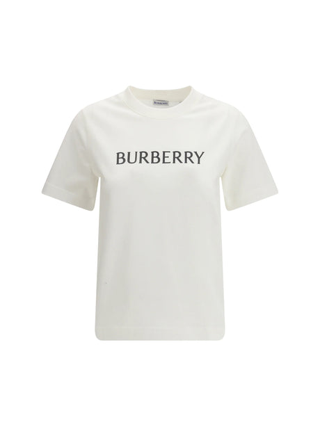 Burberry Cotton logo T-shirt - Chalk
