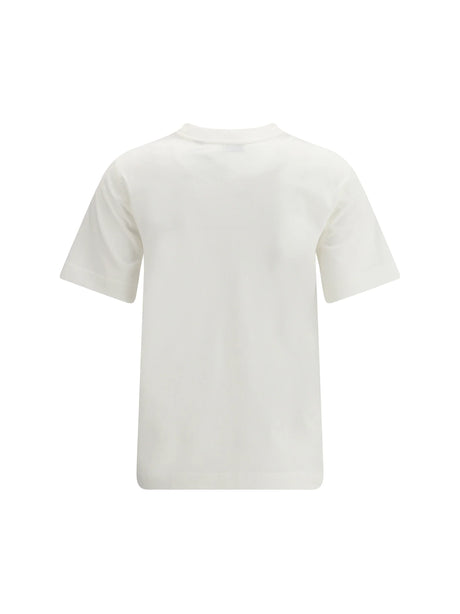 Burberry Cotton logo T-shirt - Chalk