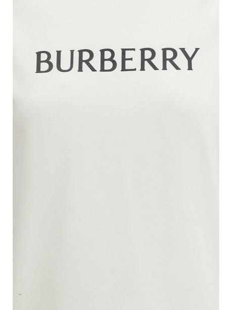 Burberry Cotton logo T-shirt - Chalk