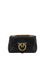 Pinko Love Mini Puff Shoulder Bag - Black-Antique Gold